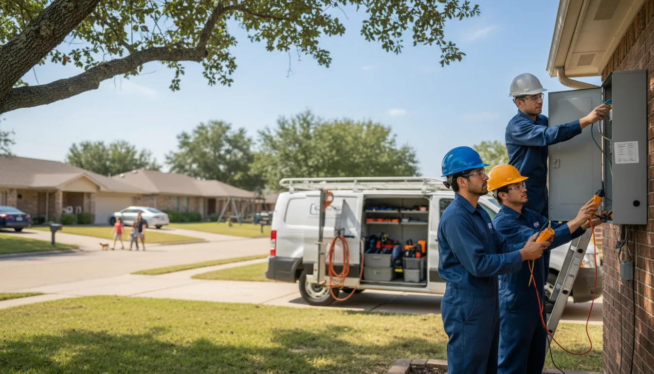 Certified electrician providing emergency electrical services in Tryon, NE